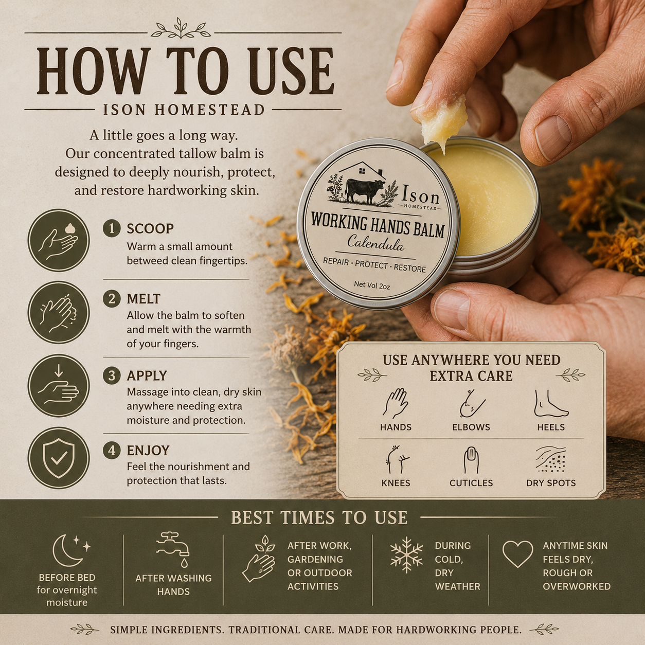 Working Hands Balm - Calendula